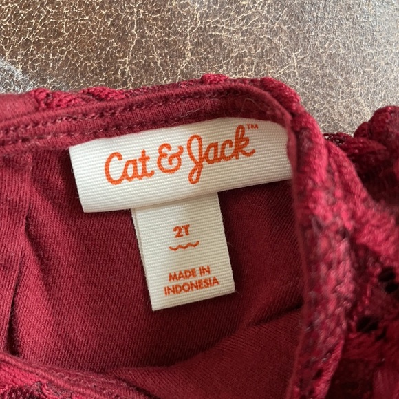 Cat & Jack, 2T, Red Dress - Picture 2 of 3